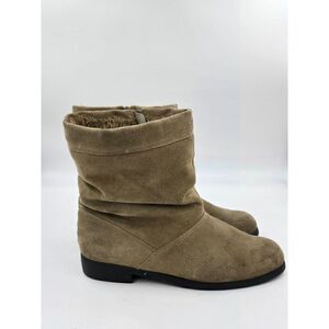 Haband boots suede side zip womens 84890 size 8.5 Wide